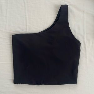 One shoulder sports bra/top (padded)